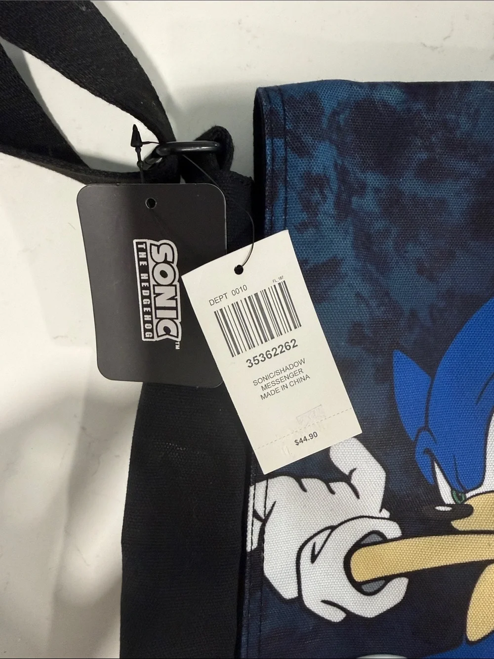Sonic The Hedgehog Shadow & Sonic Split Messenger Bag